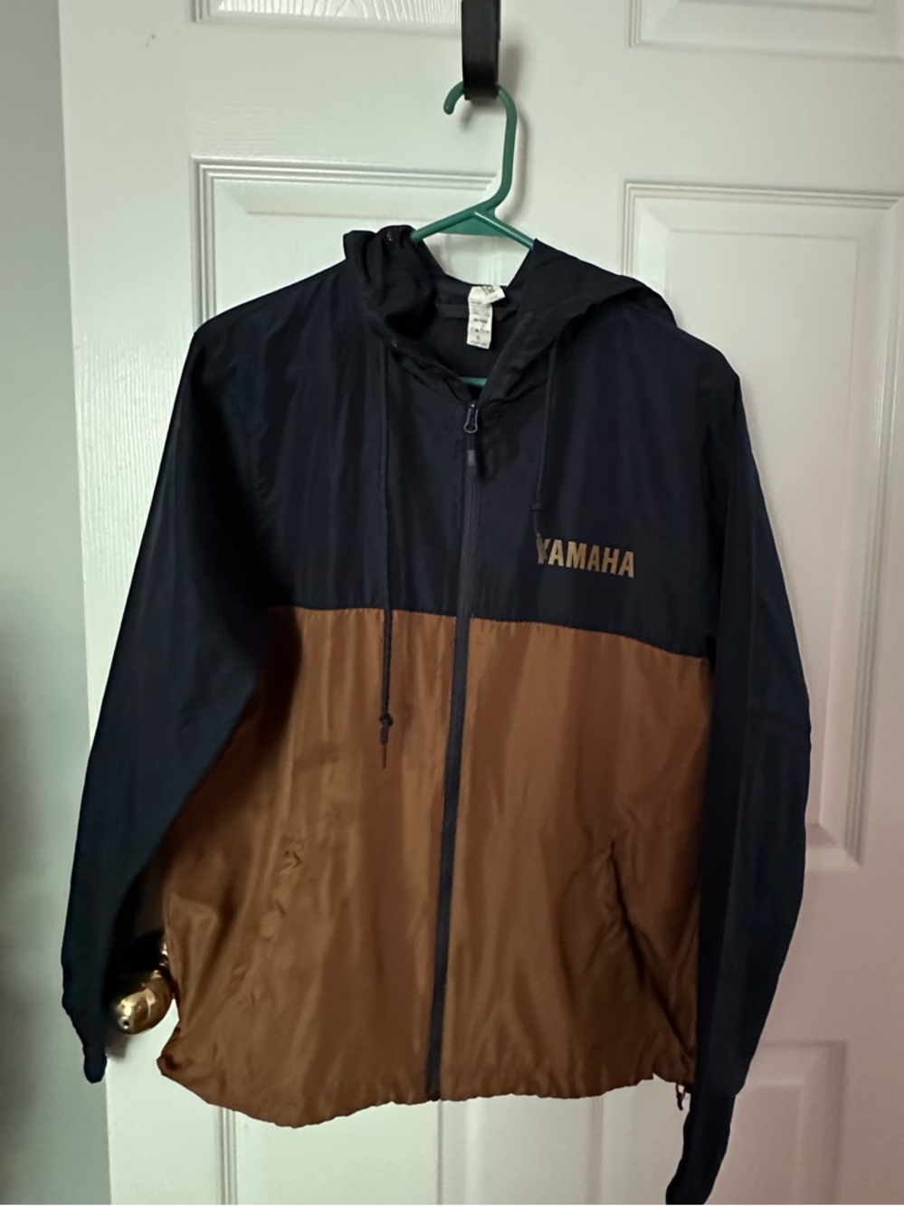 Yamaha | Independent Trading Co. | Two-Tone Hooded Windbreaker - Navy & Brown